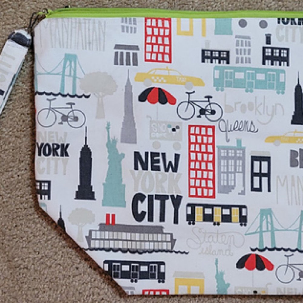 Toad Hollow - New York City Large Zippered Project Bag